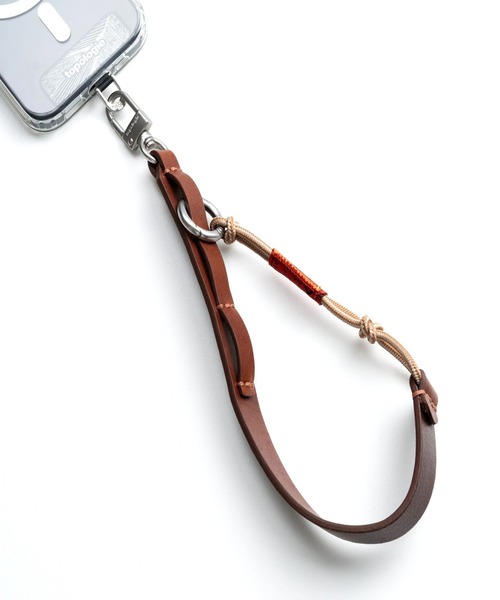 Topologie(トポロジー)の「Leather Wrist Strap 【ストラップ単体】(スマホグッズ・レディース・ベージュ/ブラウン/ブラック/ダークグリーン・ONE SIZE)」の5枚目の写真