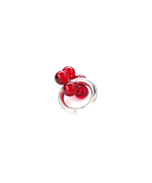 Casselini(キャセリーニ)の「Casselini(キャセリーニ) フラワークリアフープピアス(ピアス(両耳用)・レディース・レッド/ブルー・FREE)」の5枚目の写真