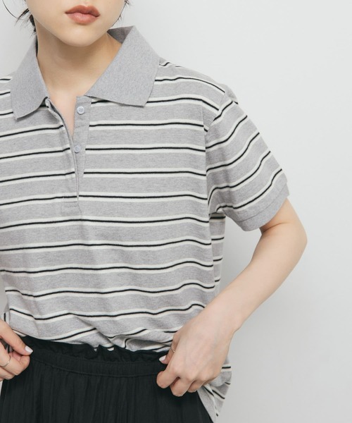 KBF（ケイビーエフ）の「カラーデザインカットソー（Tシャツ/カットソー・レディース・ホワイト系その他/グレー系その他・ONE）」の3枚目の写真