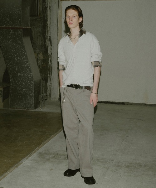 Jieda(ジエダ)の「CHECK SKIPPER SHIRT(シャツ/ブラウス・メンズ・ブラウン/ブラック・1/2)」の3枚目の写真