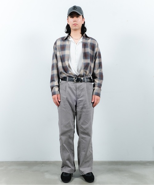 Jieda(ジエダ)の「CHECK SKIPPER SHIRT(シャツ/ブラウス・メンズ・ブラウン/ブラック・1/2)」の5枚目の写真