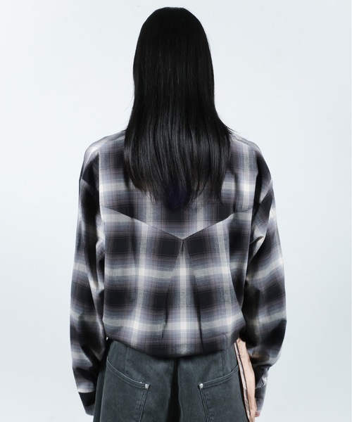 Jieda(ジエダ)の「CHECK SKIPPER SHIRT(シャツ/ブラウス・メンズ・ブラウン/ブラック・1/2)」の10枚目の写真