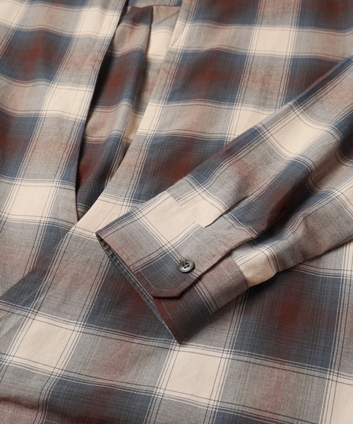 Jieda(ジエダ)の「CHECK SKIPPER SHIRT(シャツ/ブラウス・メンズ・ブラウン/ブラック・1/2)」の17枚目の写真