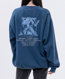 【a】〔Trans Land〕ツアーモチーフ グランジガール クルーネックスウェット