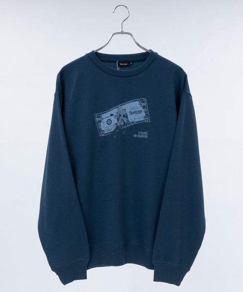 JOHN'S CLOSET(ジョンズクローゼット)の「【a】〔Trans Land〕ツアーモチーフ グランジガール クルーネックスウェット(スウェット・メンズ・ブラック/ネイビー/ホワイト・MEDIUM/LARGE)」の5枚目の写真