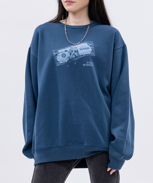 JOHN'S CLOSET(ジョンズクローゼット)の「【a】〔Trans Land〕ツアーモチーフ グランジガール クルーネックスウェット(スウェット・メンズ・ブラック/ネイビー/ホワイト・MEDIUM/LARGE)」の18枚目の写真