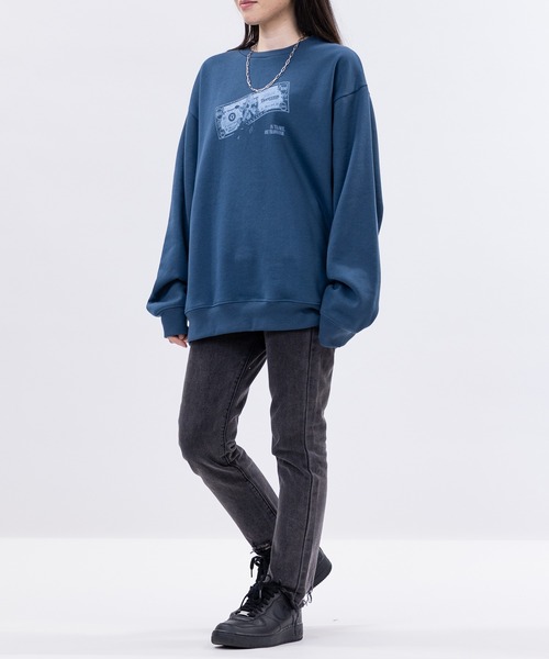 JOHN'S CLOSET(ジョンズクローゼット)の「【a】〔Trans Land〕ツアーモチーフ グランジガール クルーネックスウェット(スウェット・メンズ・ブラック/ネイビー/ホワイト・MEDIUM/LARGE)」の22枚目の写真