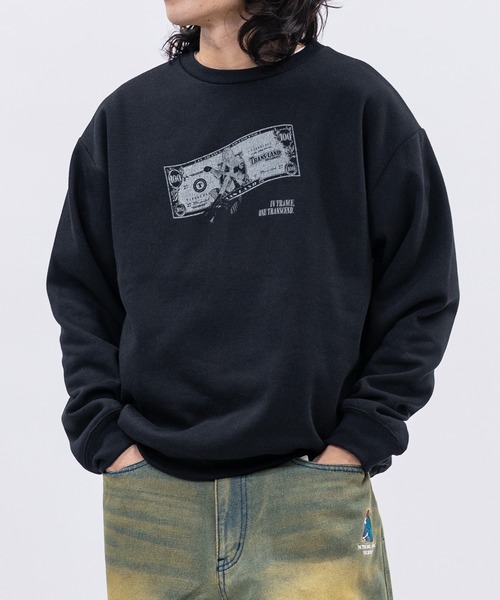 JOHN'S CLOSET(ジョンズクローゼット)の「【a】〔Trans Land〕ツアーモチーフ グランジガール クルーネックスウェット(スウェット・メンズ・ブラック/ネイビー/ホワイト・MEDIUM/LARGE)」の12枚目の写真