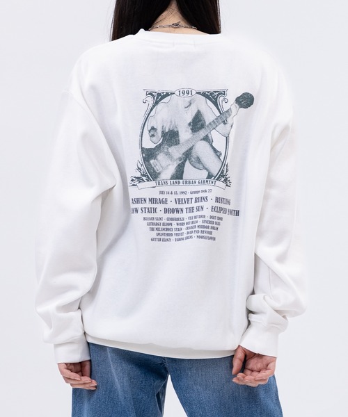 JOHN'S CLOSET(ジョンズクローゼット)の「【a】〔Trans Land〕ツアーモチーフ グランジガール クルーネックスウェット(スウェット・メンズ・ブラック/ネイビー/ホワイト・MEDIUM/LARGE)」の8枚目の写真