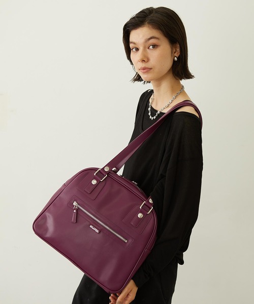 MILKFED.（ミルクフェド）の「HEART CHARM BOSTON BAG（ボストンバッグ・レディース・ブラック/グリーン/パープル・ONE SIZE）」の8枚目の写真