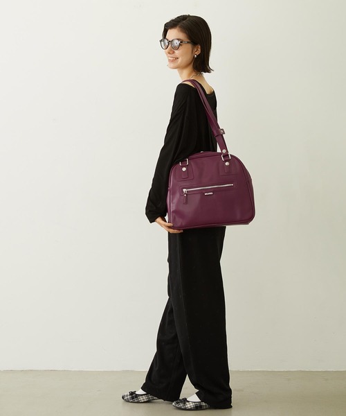 MILKFED.（ミルクフェド）の「HEART CHARM BOSTON BAG（ボストンバッグ・レディース・ブラック/グリーン/パープル・ONE SIZE）」の12枚目の写真