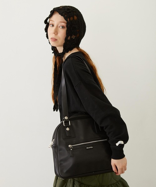 MILKFED.（ミルクフェド）の「HEART CHARM BOSTON BAG（ボストンバッグ・レディース・ブラック/グリーン/パープル・ONE SIZE）」の6枚目の写真