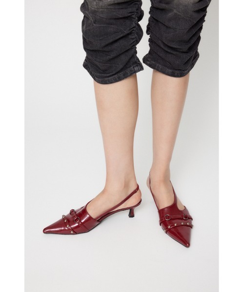 LAGUA GEM(ラグアジェム)の「CRUSH ENAMEL ミュール(パンプス・レディース・レッド/ブラック・SMALL/MEDIUM/LARGE)」の11枚目の写真