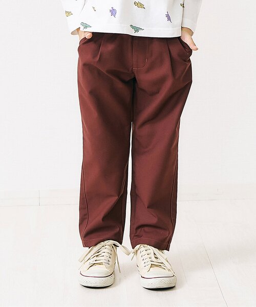 apres les cours（アプレレクール）の「【リンク】スタンダードタックパンツ（その他パンツ・キッズ・チェック/インディゴブルー/エンジ/ブラック・80/90/100/110/120/130）」の3枚目の写真