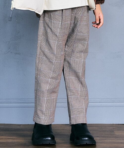 apres les cours（アプレレクール）の「【リンク】スタンダードタックパンツ（その他パンツ・キッズ・チェック/インディゴブルー/エンジ/ブラック・80/90/100/110/120/130）」の4枚目の写真