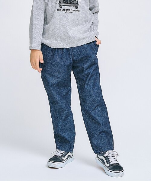 apres les cours（アプレレクール）の「【リンク】スタンダードタックパンツ（その他パンツ・キッズ・チェック/インディゴブルー/エンジ/ブラック・80/90/100/110/120/130）」の2枚目の写真