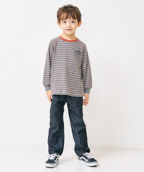 apres les cours（アプレレクール）の「【リンク】スタンダードタックパンツ（その他パンツ・キッズ・チェック/インディゴブルー/エンジ/ブラック・80/90/100/110/120/130）」の8枚目の写真