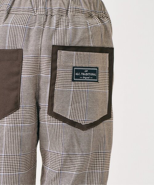 apres les cours（アプレレクール）の「【リンク】スタンダードタックパンツ（その他パンツ・キッズ・チェック/インディゴブルー/エンジ/ブラック・80/90/100/110/120/130）」の15枚目の写真