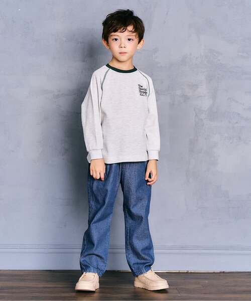 apres les cours（アプレレクール）の「【リンク】スタンダードタックパンツ（その他パンツ・キッズ・チェック/インディゴブルー/エンジ/ブラック・80/90/100/110/120/130）」の18枚目の写真