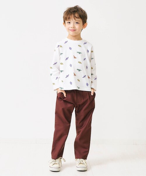 apres les cours（アプレレクール）の「【リンク】スタンダードタックパンツ（その他パンツ・キッズ・チェック/インディゴブルー/エンジ/ブラック・80/90/100/110/120/130）」の20枚目の写真