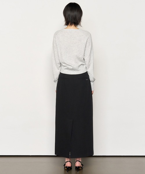 GENERAL IDEA(ジェネラルアイデア)の「GENERAL IDEA/ジェネラルアイディア minimal h-line long skirt ロングスカート(スカート・レディース・ブラック/ホワイト・M/L/S)」の20枚目の写真