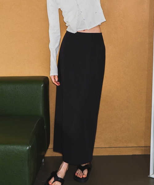 GENERAL IDEA(ジェネラルアイデア)の「GENERAL IDEA/ジェネラルアイディア minimal h-line long skirt ロングスカート(スカート・レディース・ブラック/ホワイト・M/L/S)」の22枚目の写真