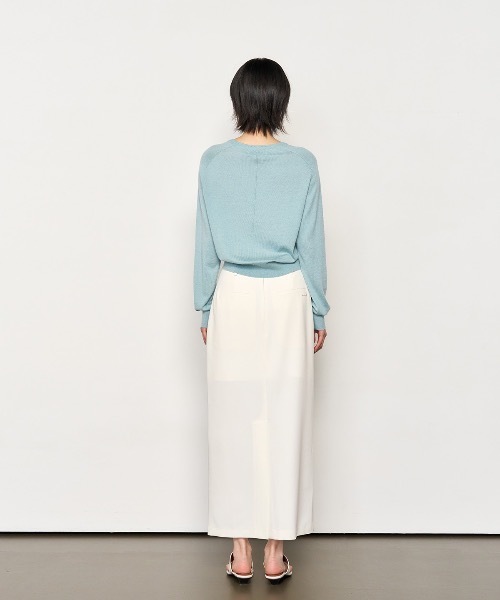 GENERAL IDEA(ジェネラルアイデア)の「GENERAL IDEA/ジェネラルアイディア minimal h-line long skirt ロングスカート(スカート・レディース・ブラック/ホワイト・M/L/S)」の12枚目の写真