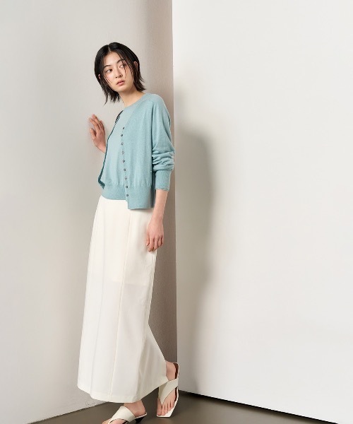 GENERAL IDEA(ジェネラルアイデア)の「GENERAL IDEA/ジェネラルアイディア minimal h-line long skirt ロングスカート(スカート・レディース・ブラック/ホワイト・M/L/S)」の10枚目の写真