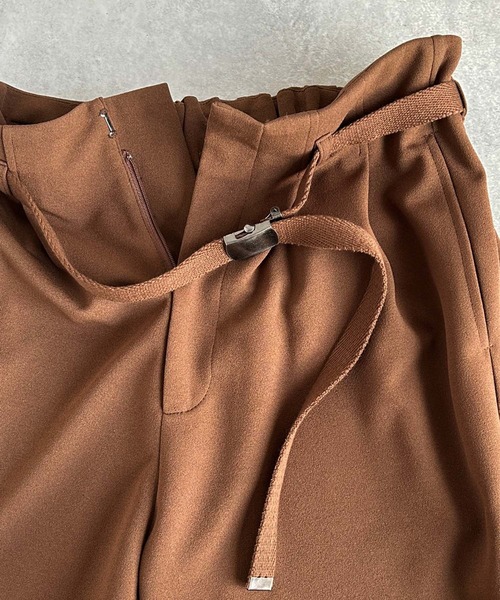 cepo(セポ)の「〈セットアップ対応〉イージーケア ジョーゼットワイドパンツ (ベルト付き)(その他パンツ・レディース・ブラウン/ブラック/レッド・M)」の17枚目の写真