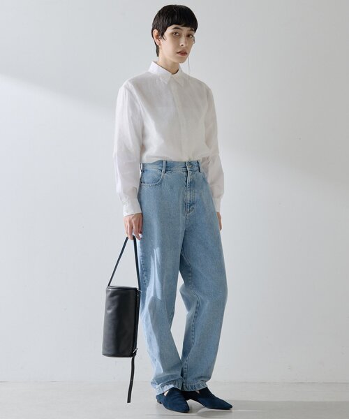 THE PAUSE（ザ ポーズ）の「【THE PAUSE】ハイウエストカーブデニムパンツ（デニムパンツ・レディース・ブルー/グレー・36/38）」の8枚目の写真