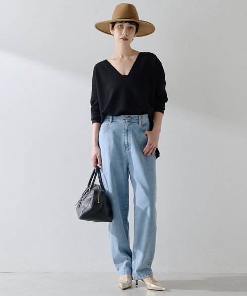 THE PAUSE（ザ ポーズ）の「【THE PAUSE】ハイウエストカーブデニムパンツ（デニムパンツ・レディース・ブルー/グレー・36/38）」の12枚目の写真