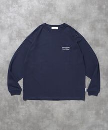 FFEIN（フェイン）の「【FFEIN(フェイン)】ワンポイントロゴ刺繍ロンT   刺繍 ロゴ クルーネック ワンポイント 長袖（Tシャツ/カットソー）」