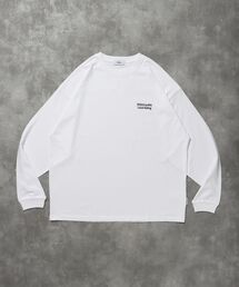 FFEIN（フェイン）の「【FFEIN(フェイン)】ワンポイントロゴ刺繍ロンT / 刺繍 ロゴ クルーネック ワンポイント 長袖（Tシャツ/カットソー）」