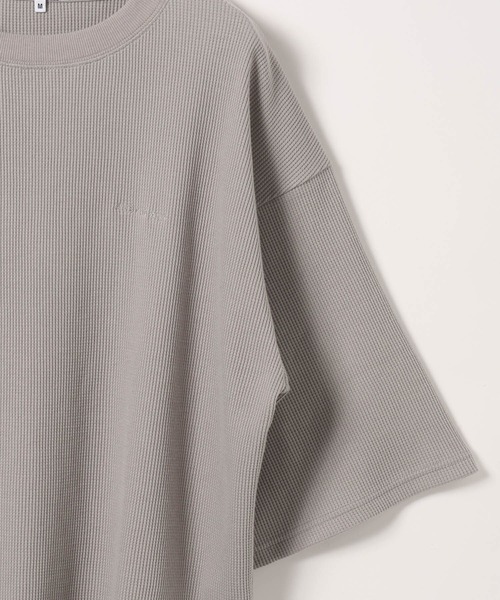 GLOBAL WORK（グローバルワーク）の「ワッフルロゴ刺繍7分袖/AND YUA ANY/579654（Tシャツ/カットソー・キッズ・ネイビー/グレー・170cm/160cm）」の6枚目の写真