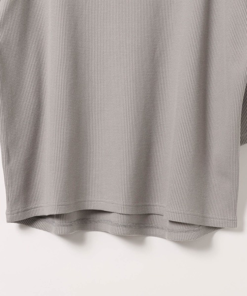 GLOBAL WORK（グローバルワーク）の「ワッフルロゴ刺繍7分袖/AND YUA ANY/579654（Tシャツ/カットソー・キッズ・ネイビー/グレー・170cm/160cm）」の7枚目の写真