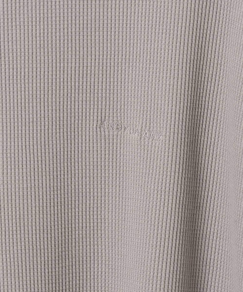 GLOBAL WORK（グローバルワーク）の「ワッフルロゴ刺繍7分袖/AND YUA ANY/579654（Tシャツ/カットソー・キッズ・ネイビー/グレー・170cm/160cm）」の10枚目の写真