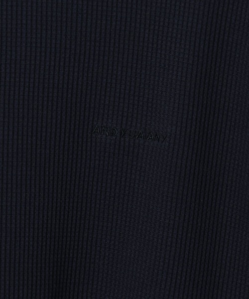 GLOBAL WORK（グローバルワーク）の「ワッフルロゴ刺繍7分袖/AND YUA ANY/579654（Tシャツ/カットソー・キッズ・ネイビー/グレー・170cm/160cm）」の11枚目の写真