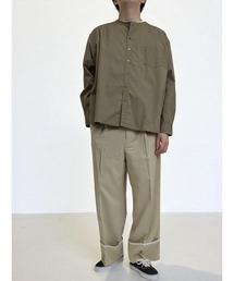 Burner | ノーカラーミドルシャツ(シャツ/ブラウス)