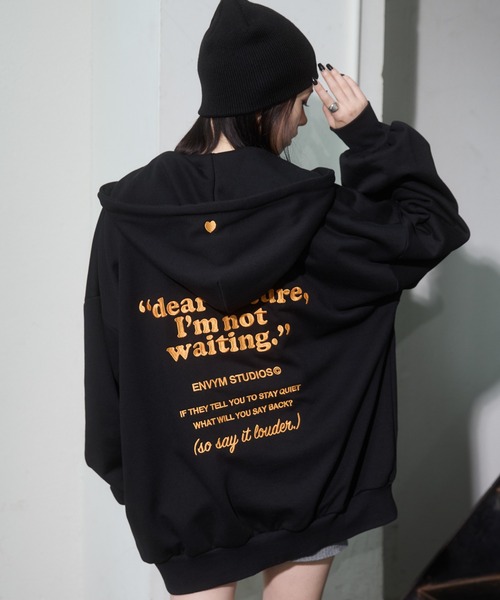 ENVYM（アンビー）の「リングビーニー（ニットキャップ/ビーニー・レディース・ブラック/ベージュ・FREE）」の6枚目の写真