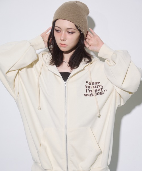 ENVYM（アンビー）の「リングビーニー（ニットキャップ/ビーニー・レディース・ブラック/ベージュ・FREE）」の11枚目の写真