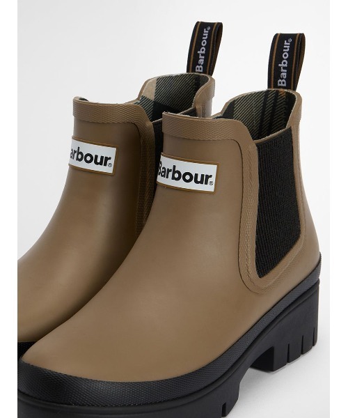 Barbour(バブアー)の「Halton サイドゴア レインブーツ(レディース)(レインシューズ・レディース・ブラック/オリーブ/ベージュ・3/4/5)」の9枚目の写真