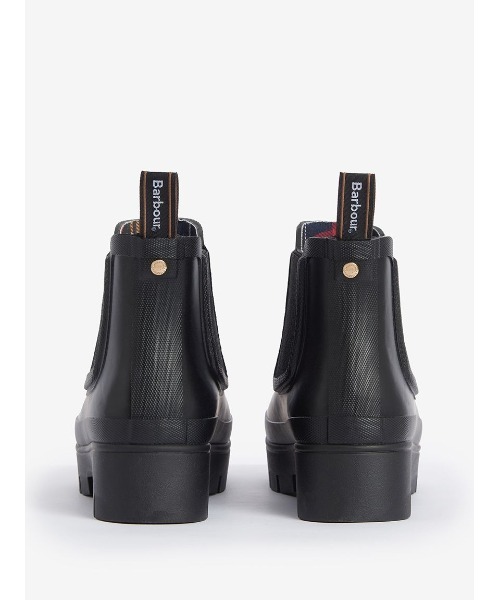 Barbour Halton サイドゴア レインブーツ（レディース） ブラック Halton サイドゴア レインブーツ（レディース）｜レインブーツ