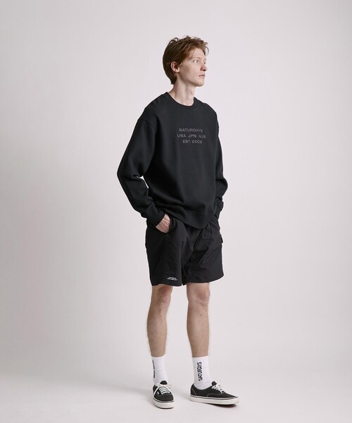 Saturdays NYC（サタデーズ ニューヨークシティ ）の「Danjo Cargo Swim Short（水着・メンズ・ブラック/オリーブ・L/M/S）」の5枚目の写真