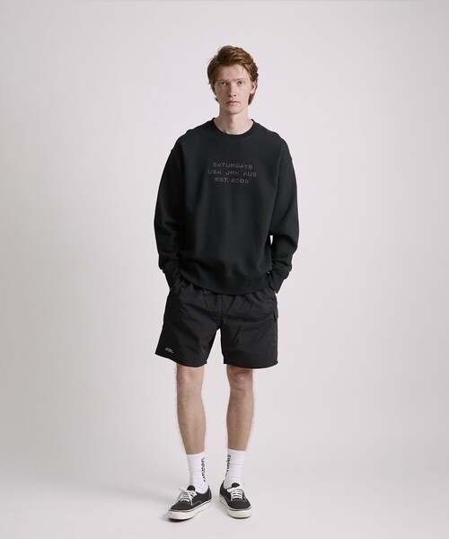 Saturdays NYC（サタデーズ ニューヨークシティ ）の「Danjo Cargo Swim Short（水着・メンズ・ブラック/オリーブ・L/M/S）」の6枚目の写真