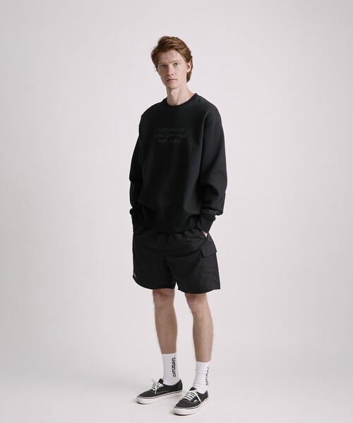 Saturdays NYC（サタデーズ ニューヨークシティ ）の「Danjo Cargo Swim Short（水着・メンズ・ブラック/オリーブ・L/M/S）」の7枚目の写真