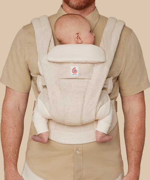DADWAY（ダッドウェイ）の「エルゴベビー OMNI Deluxe Linen（抱っこ紐/ベルトカバー/スリング・キッズ・ナチュラル・ONE SIZE）」の7枚目の写真
