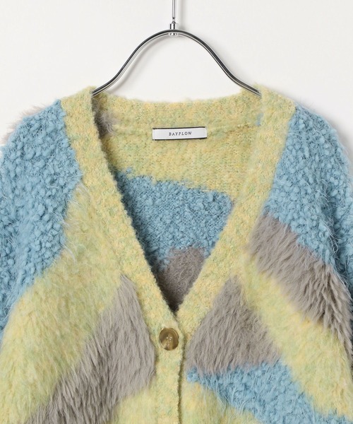 BAYFLOW（ベイフロー）の「[KIDSサイズが新登場!]ニュアンスパターンカーデ(KIDS)（カーディガン/ボレロ・キッズ・レッド/ピンク/イエロー/オレンジ/ブルー・110cm/130cm/150cm）」の12枚目の写真