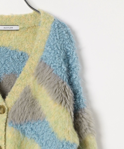 BAYFLOW（ベイフロー）の「[KIDSサイズが新登場!]ニュアンスパターンカーデ(KIDS)（カーディガン/ボレロ・キッズ・レッド/ピンク/イエロー/オレンジ/ブルー・110cm/130cm/150cm）」の13枚目の写真