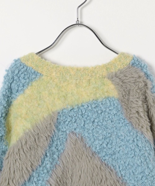 BAYFLOW（ベイフロー）の「[KIDSサイズが新登場!]ニュアンスパターンカーデ(KIDS)（カーディガン/ボレロ・キッズ・レッド/ピンク/イエロー/オレンジ/ブルー・110cm/130cm/150cm）」の17枚目の写真