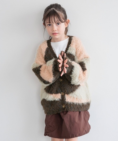 新品 フリー ニュアンスパターンカーデ WEB限定 KIDSサイズが新登場!]ニュアンスパターンカーデ(KIDS)（カーディガン